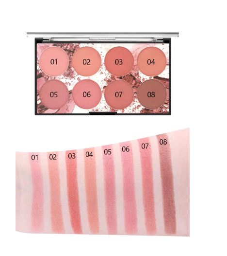 Buy Miss Rose 8 Colors Blush KIt For Women 28 - Gm in Pakistan