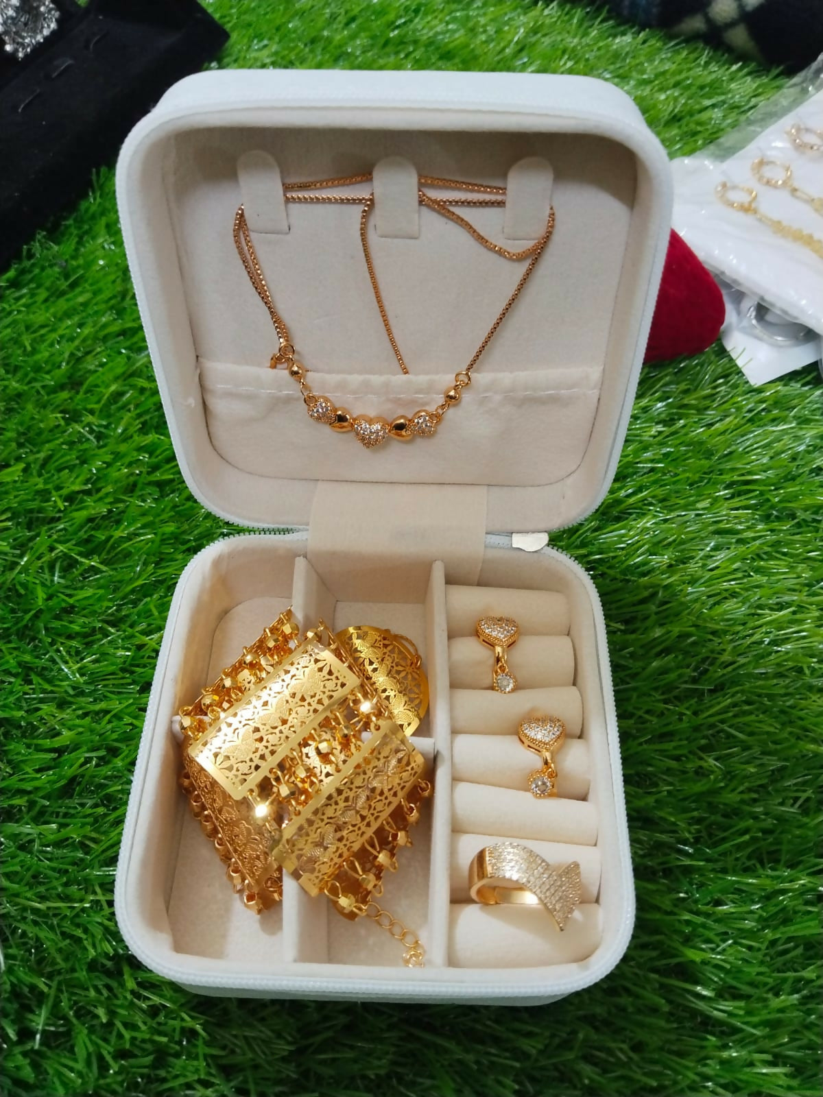 Jewelry Box With Set & Bracellet | Women Jewelry | Small | New