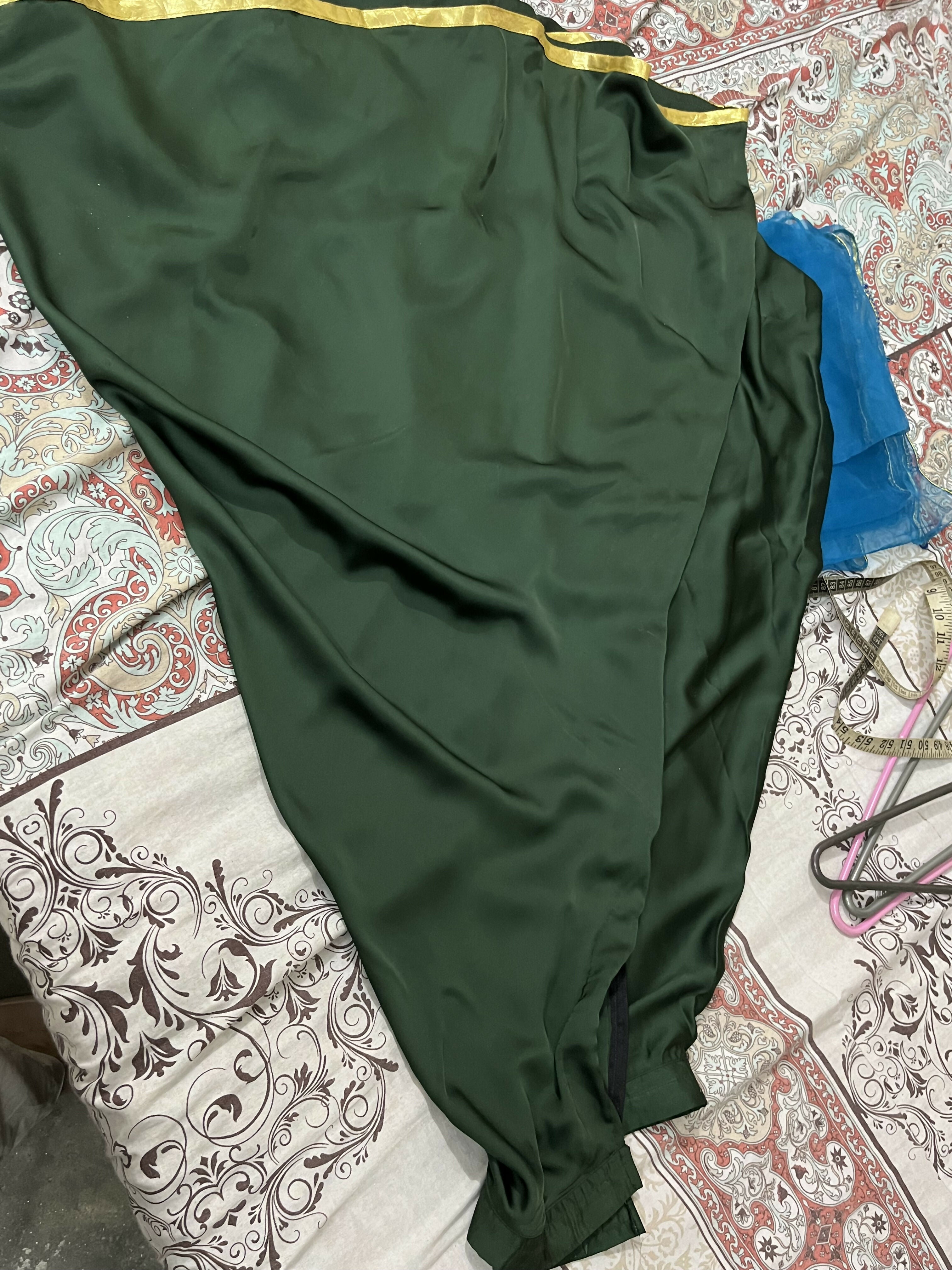 Bottle Green Silk Lehanga | Women Skirts & Dresses | Brand New