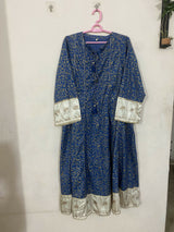 Nishat | Women Branded Kurta | Blue | Large | Preloved