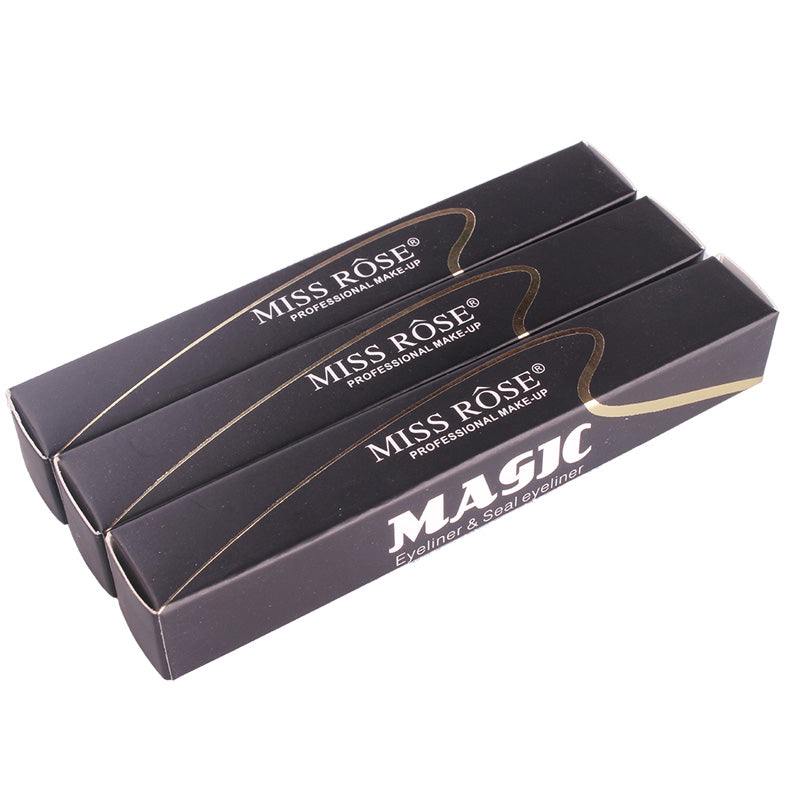 Buy Miss Rose Makeup Liquid Black Eyeliner Pencil Quick Dry Waterproof With Stamp in Pakistan
