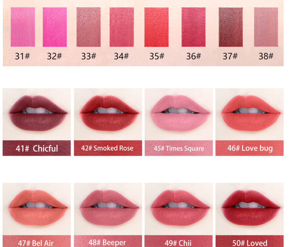 Buy Miss Rose Waterproof Durable Fine Texture Lipstick in Pakistan