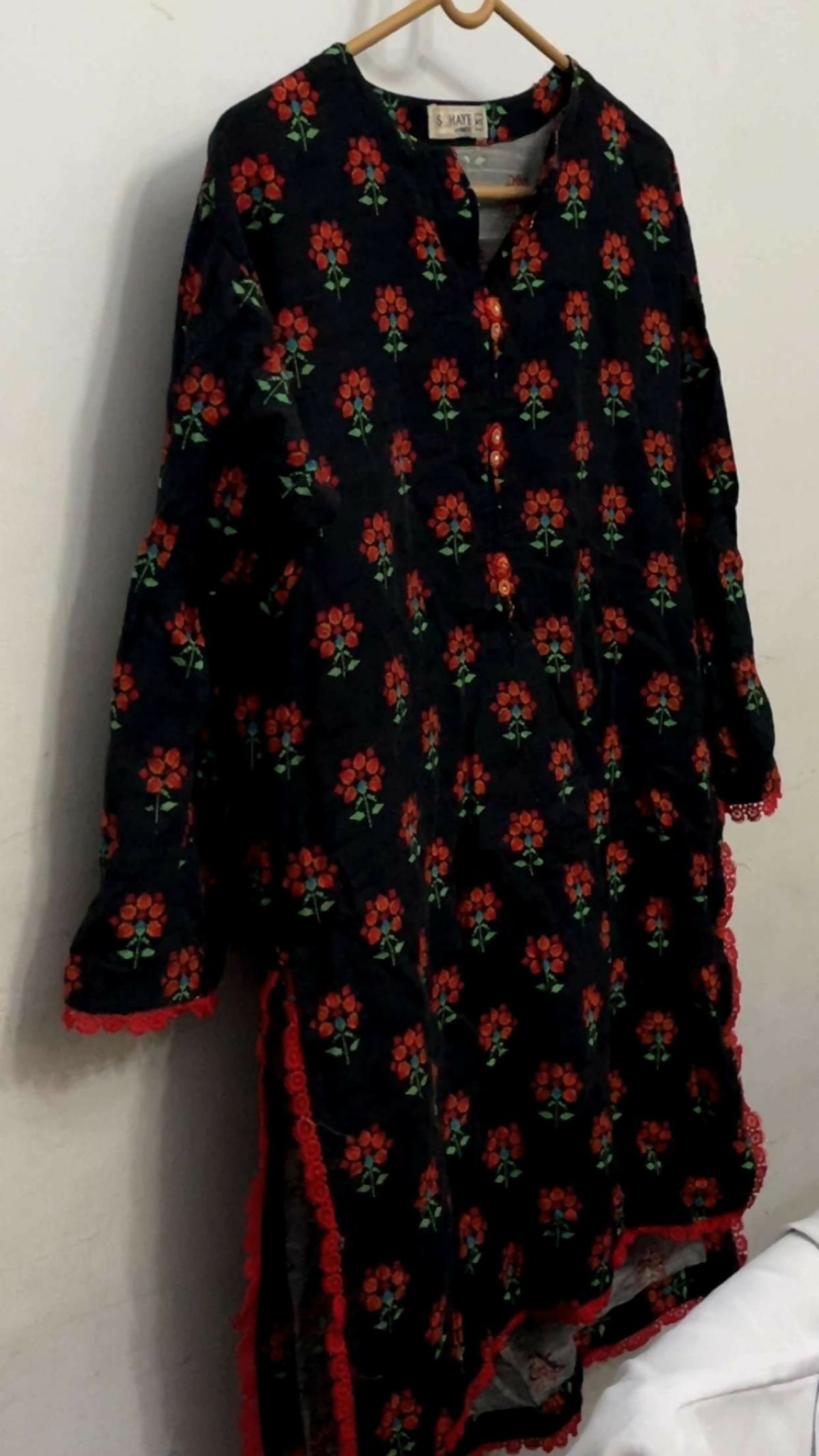 Sohaye By Diners | Women Branded Kurta | XSmall | Black | Preloved