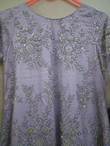 Lilac Embroidered Maxi | Women Frocks & Maxis | Small | Preloved