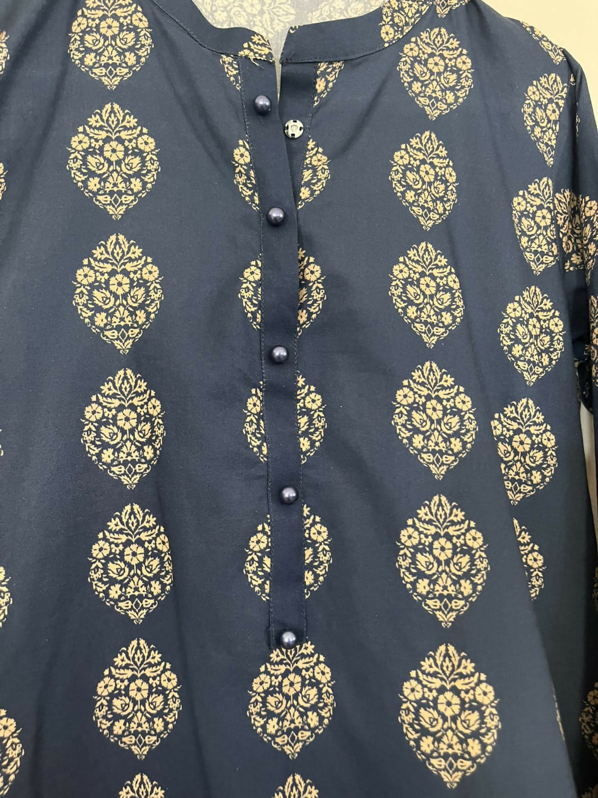 Blue Printed Kurta | Women Locally Made Kurta | XSmall | Worn Once