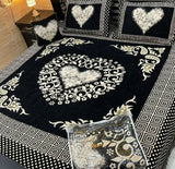 4 PC Velvet Jacquard Bedsheets | Home decor & accessories | King size | Brand New