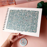 Leaves Doodle Pastel Pink Sketchbook | For Your Home | Books | New
