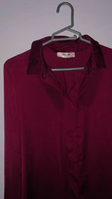 Maroon Stylish Western Top | Women Tops & Shirts | XSmall | Preloved