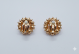Stunning Sunburst Clipon Studs | Women Jewelry | Earrings | Brand New