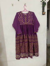 Ethnc | Women Branded Kurta | Purple | XLarge | Preloved