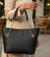 Chain Ladies Tote Bag-(00080-00082) Handbags for Women | Women Bags | Large | Brand New