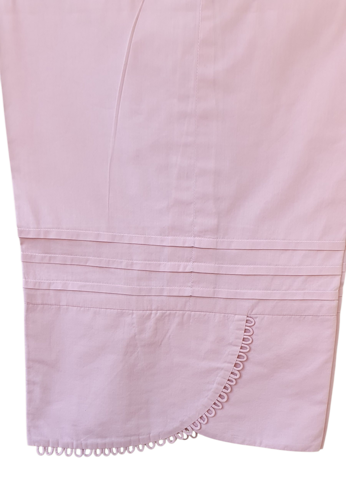 Khaadi | Pink Dobby Embroidered kurta Trouser | Women Branded kurta Trouser | Size Medium | Worn Once