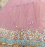 Tea Pink Net Maxi | Women Bridals | Valima/Reception | Medium | Worn Once