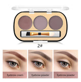 Buy Miss Rose 3 Color Long Lasting Waterproof Eyebrow Powder in Pakistan