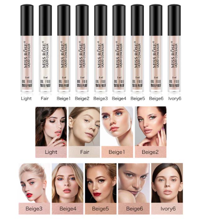 Buy Miss Rose Oil Free Waterproof Liquid Concealer 5 - Ml in Pakistan