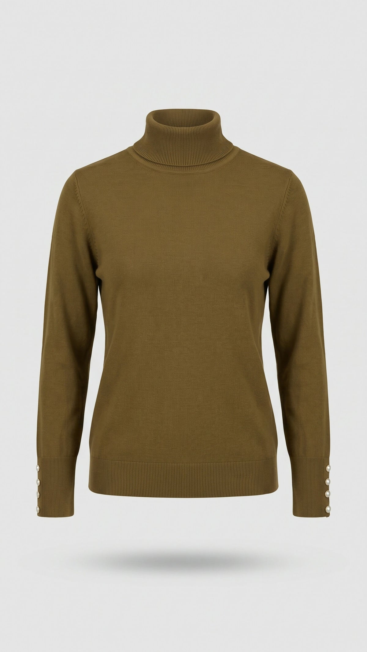 Turtle Neck Shirt | Women Tops & Shirts | Olive Green | Small | New
