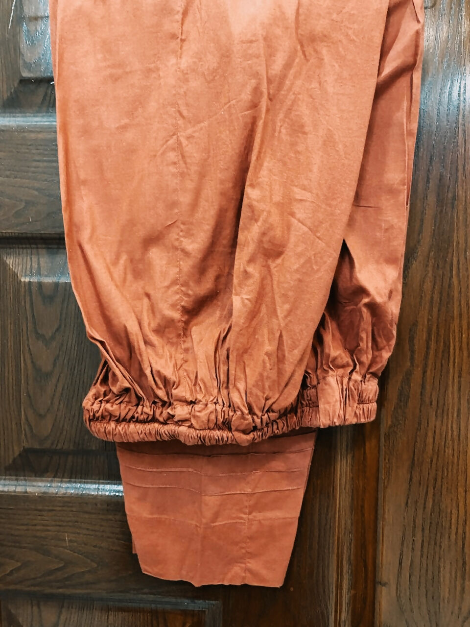 Plain Rust Colour Lawn Trouser | Women Bottoms & Pants | Medium | Preloved