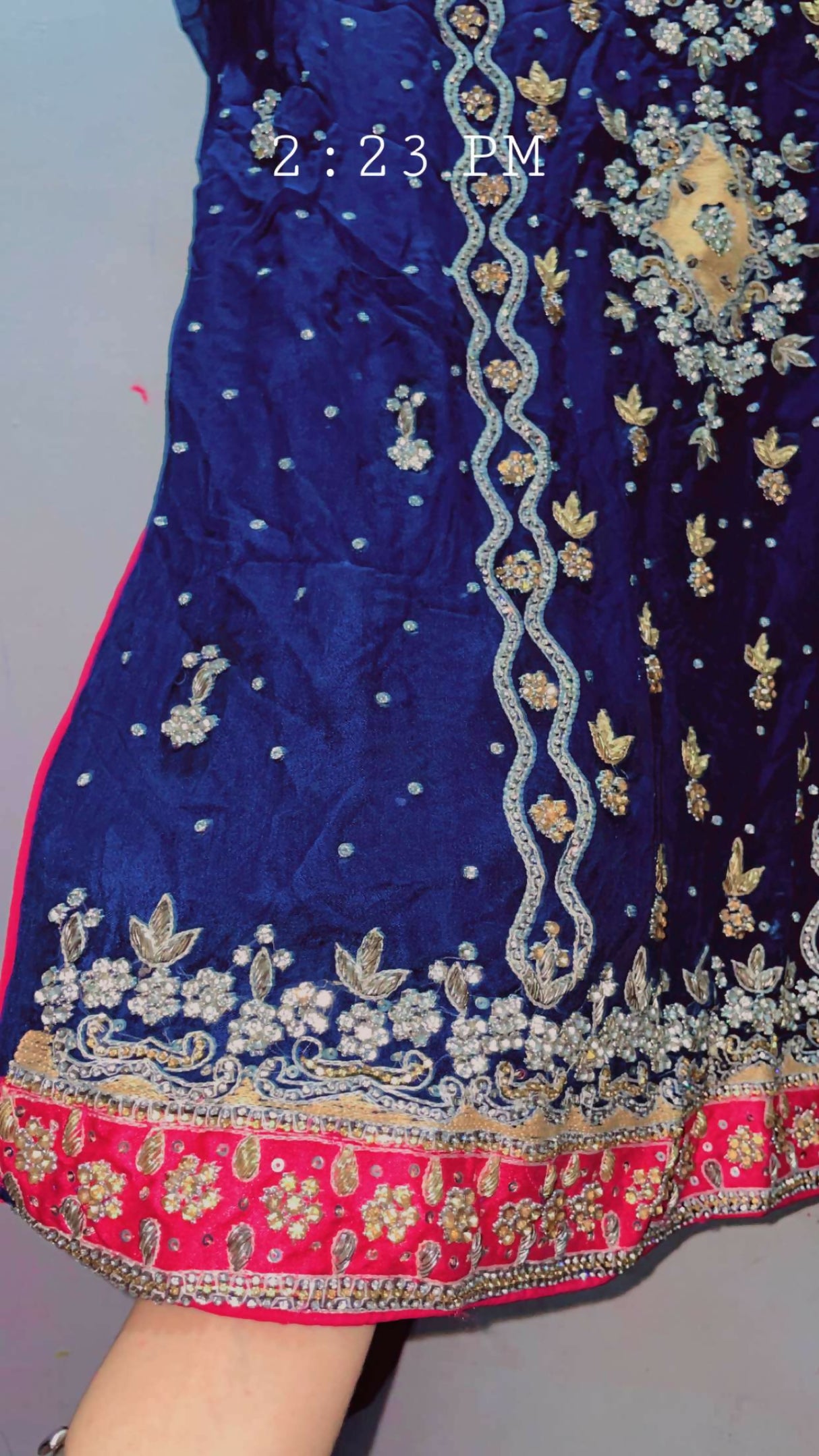 Blue 3Pc| Women Locally Made Formals | Medium | Preloved