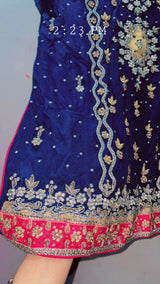 Blue 3Pc| Women Locally Made Formals | Medium | Preloved