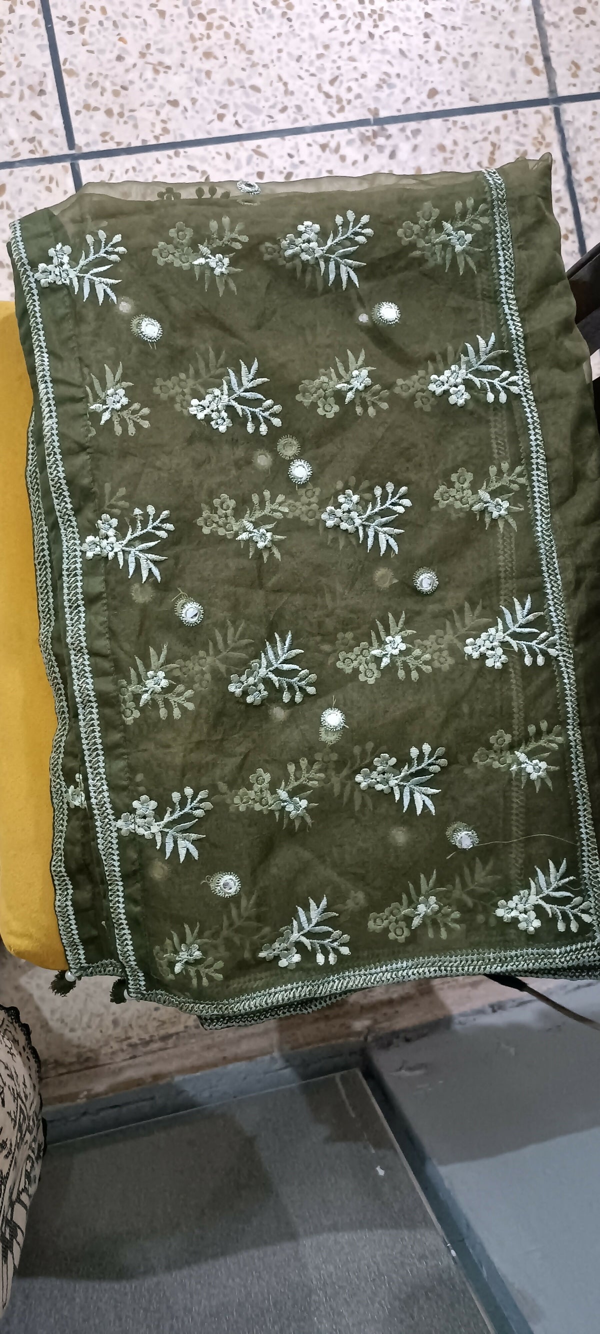Sapphire | Women Accessories | Duppata | Green | Brand New