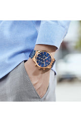 Buy Mini Focus Blue Stainless Steel Blue Dial Quartz Watch for Gents- MF0282G-02 in Pakistan