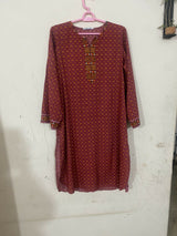 Generation | Women Branded Kurta | Size: 14 | Maroon | Preloved