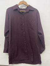 Plum Coord Set | Women Tops & Shirts | Small | Preloved