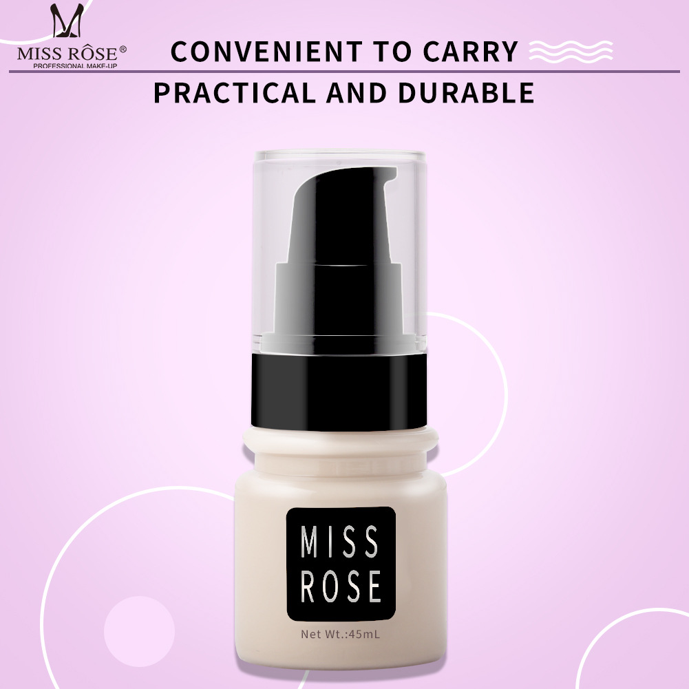 Buy Miss Rose Concealer Liquid Foundation Matte Oil Control Isolation Foundation Cream Moisturizing Sweat Proof And Lasting 45 - Ml in Pakistan