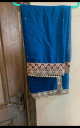 Haseen Official Three Piece Formal Fancy Dress | Women Branded Kurta | Small |Worn Once