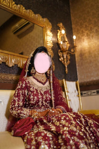 Deep Red Bridal Suit | Women Bridals | Medium | Worn Once