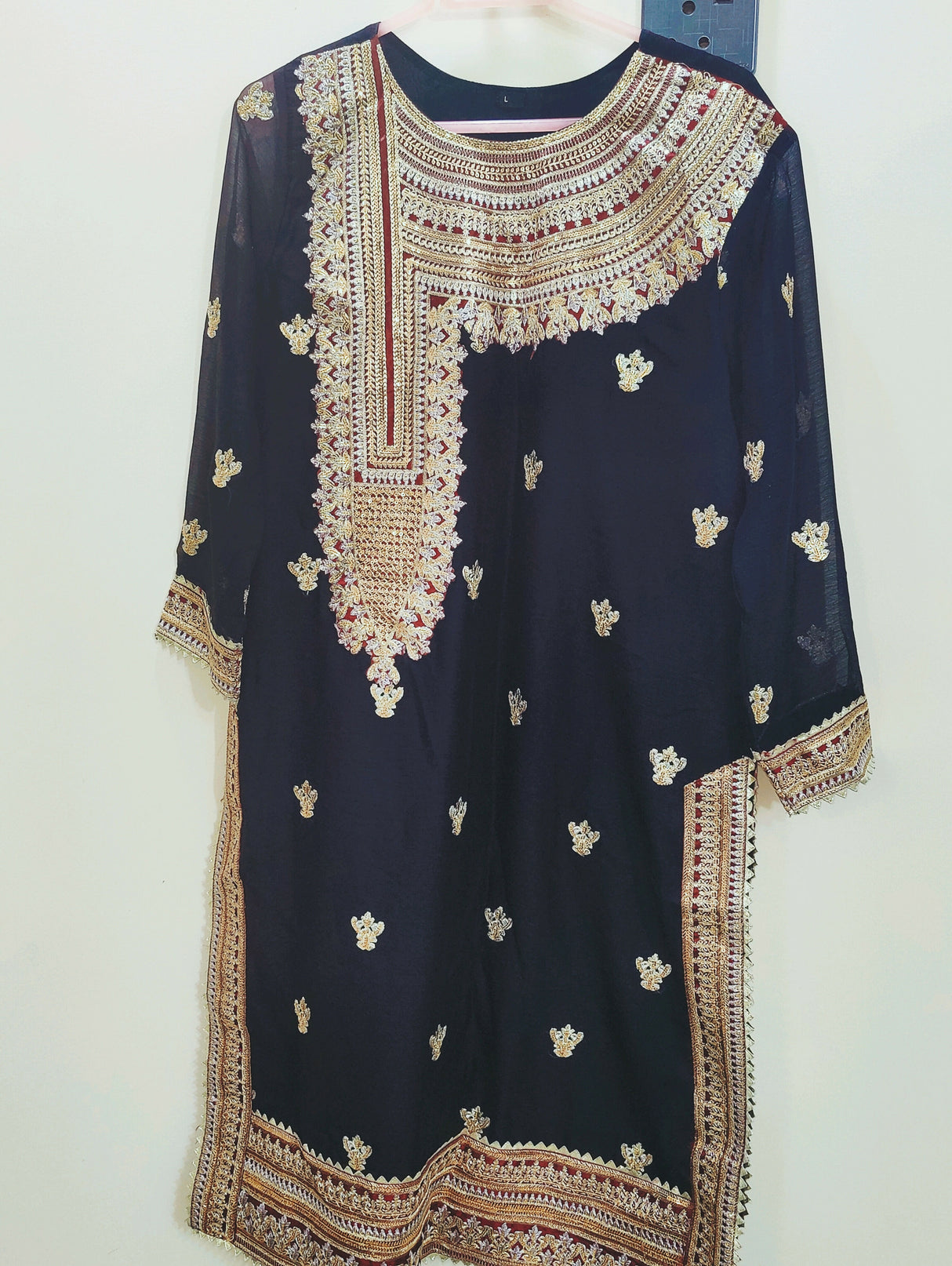 Embroidered Black 2Pcs | Women Locally Made Formals | Large | New