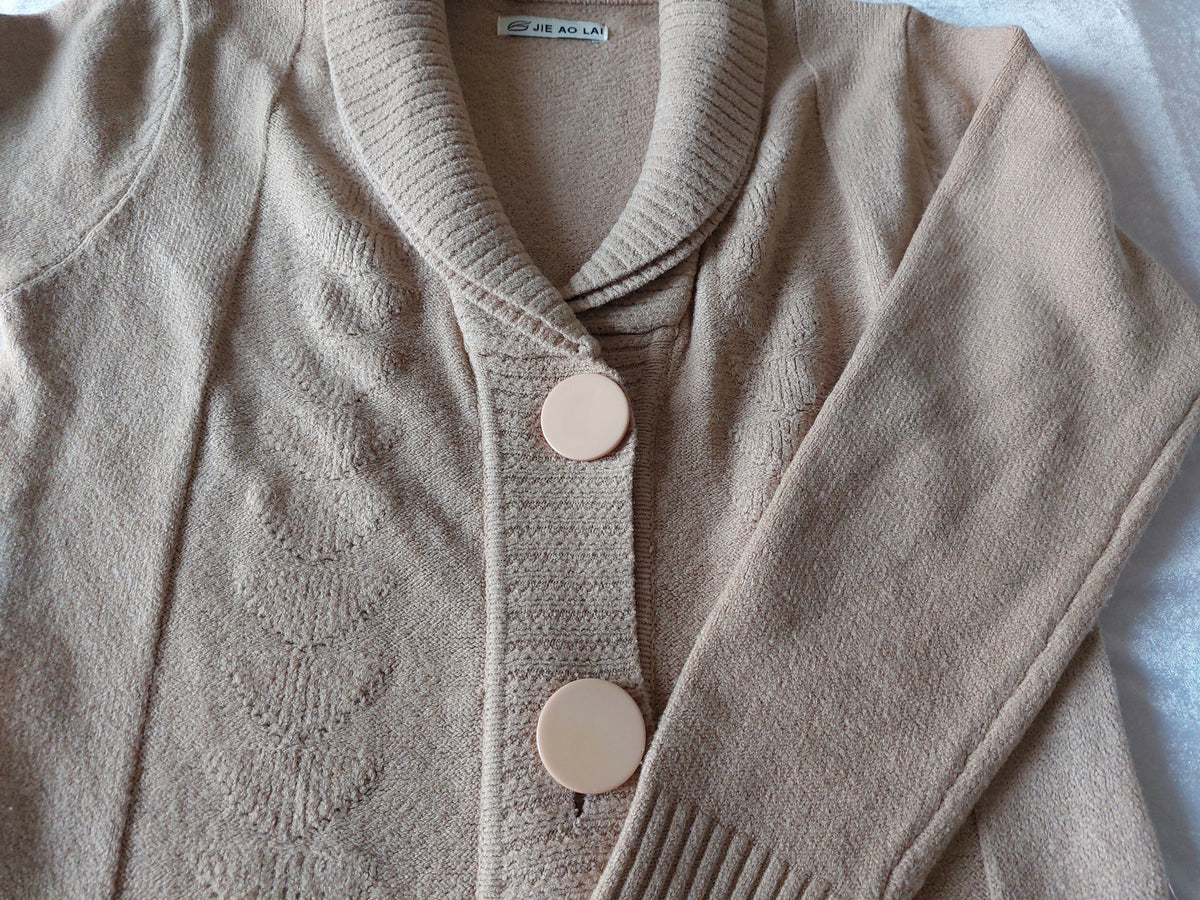 Beige Cardigan | Women Sweaters & Jackets | Small | Worn Once