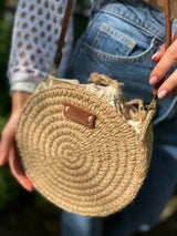 Cream Round Bag | Women Bags | Crossbody Bag | Small | Preloved