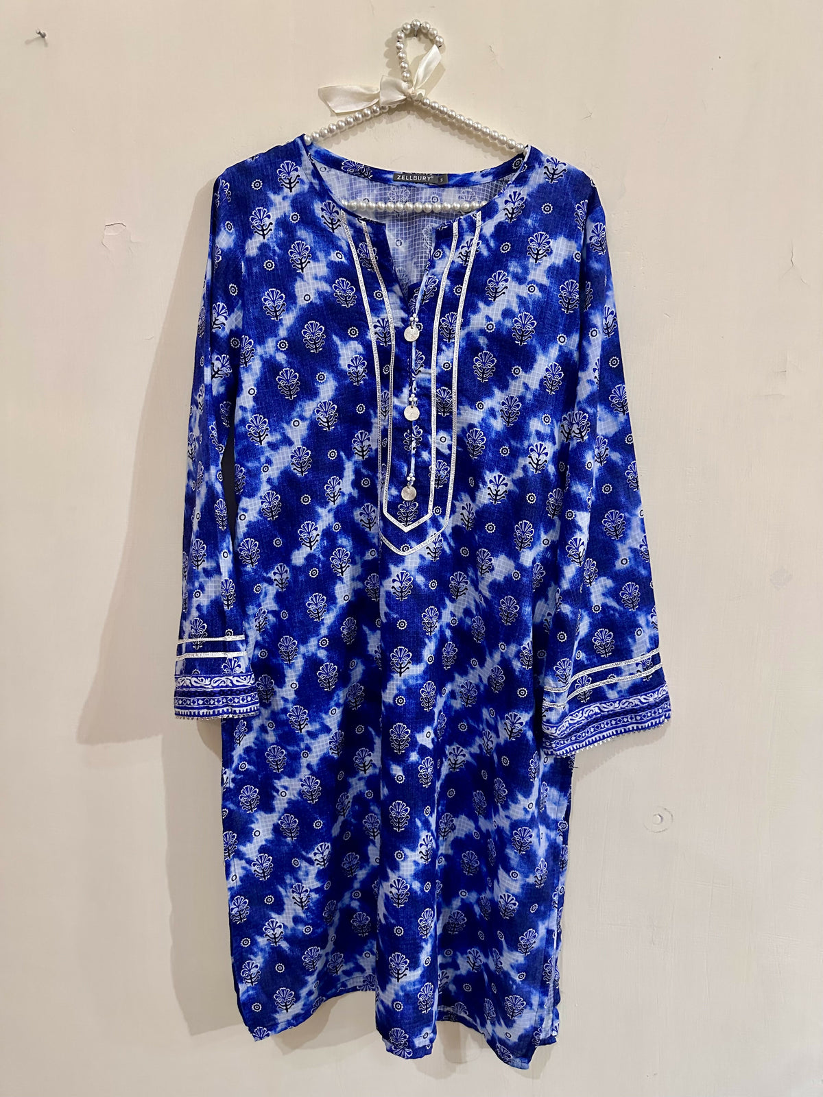 Zellbury | Women Branded Kurta | Blue | Small | Worn Once