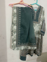 Ethnc | Women Branded Kurta | Medium | Green | Preloved