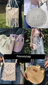 Cream Round Bag | Women Bags | Crossbody Bag | Small | Preloved