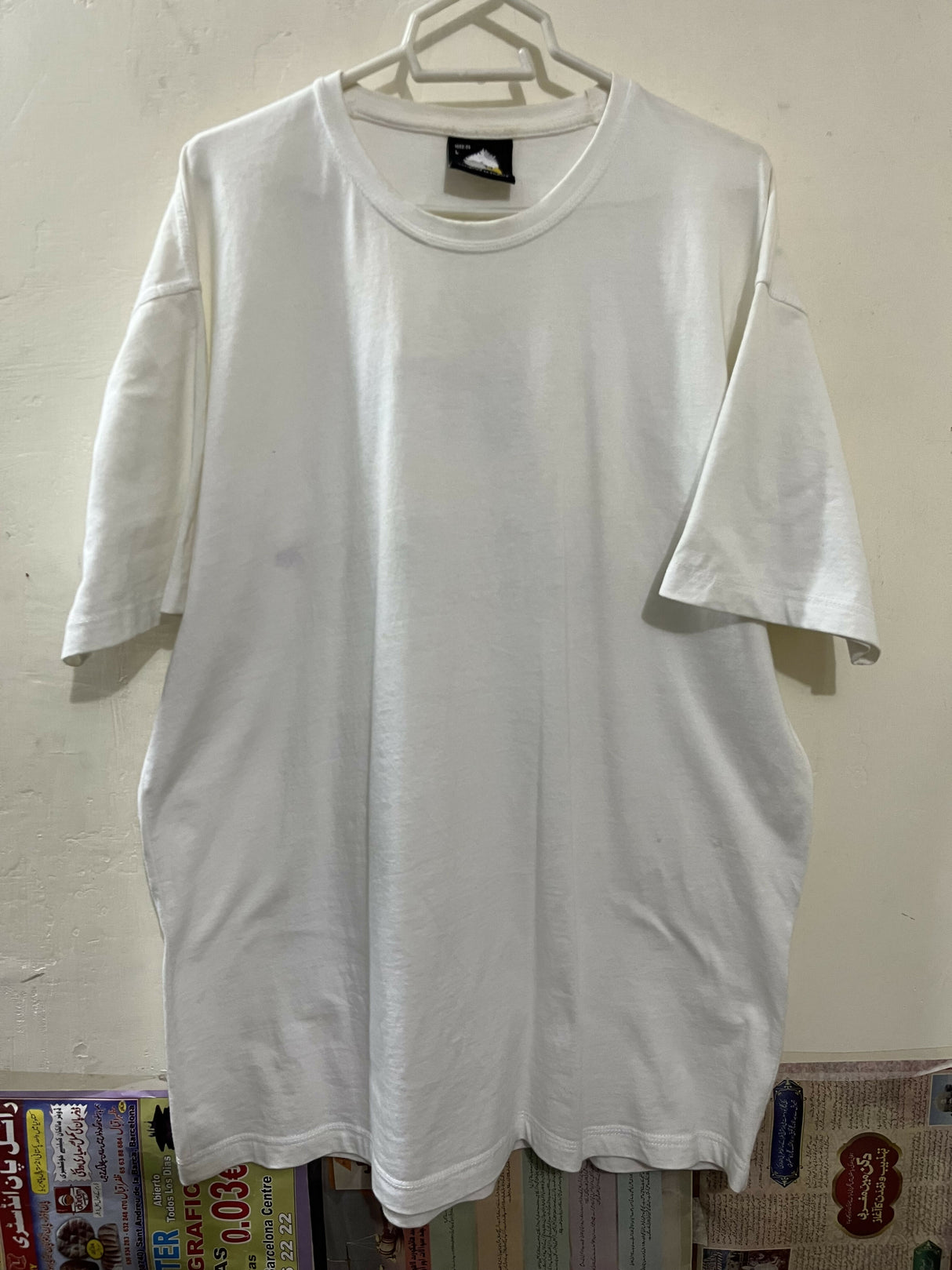 White Cotton T-Shirt | Men Shirts & Tops | Large | New