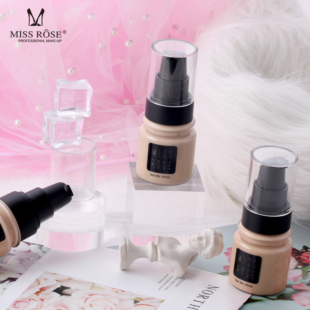 Buy Miss Rose Concealer Liquid Foundation Matte Oil Control Isolation Foundation Cream Moisturizing Sweat Proof And Lasting 45 - Ml in Pakistan