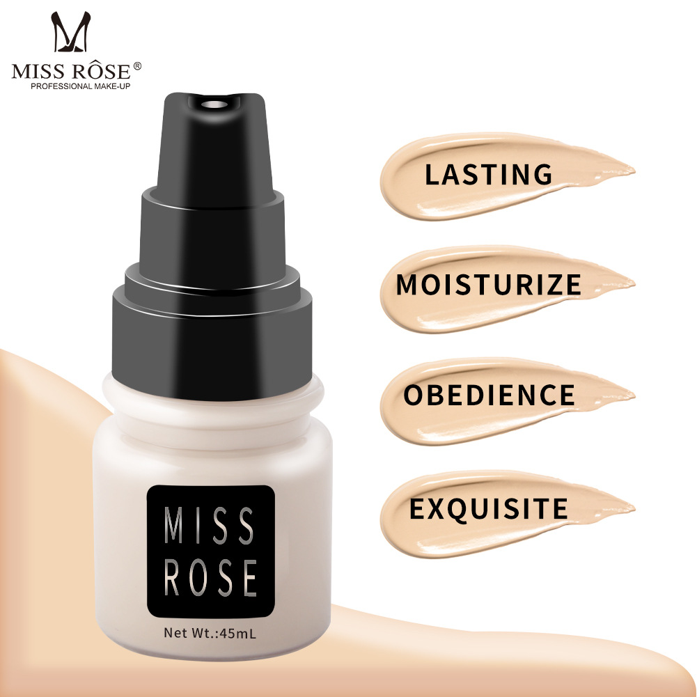 Buy Miss Rose Concealer Liquid Foundation Matte Oil Control Isolation Foundation Cream Moisturizing Sweat Proof And Lasting 45 - Ml in Pakistan