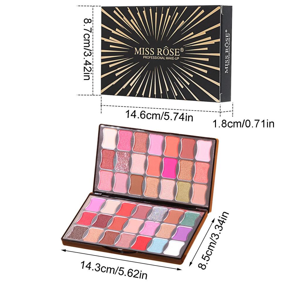 Buy Miss Rose 42 Color Matte Shimmer Eye Shadow Palette Waterproof Highly Pigmented in Pakistan