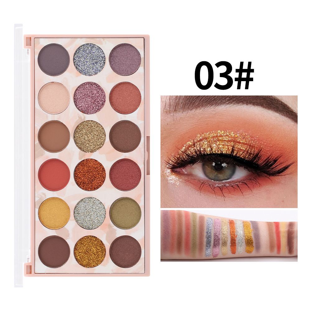 Buy Miss Rose Useful Delicate Highly Pigmented Beauty Sequins Eyeshadow Palette For Party Glitter in Pakistan