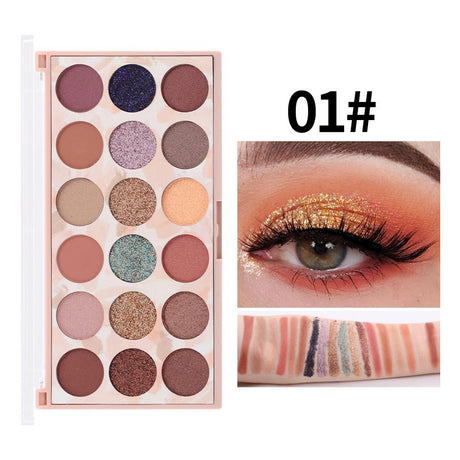 Buy Miss Rose Useful Delicate Highly Pigmented Beauty Sequins Eyeshadow Palette For Party Glitter in Pakistan
