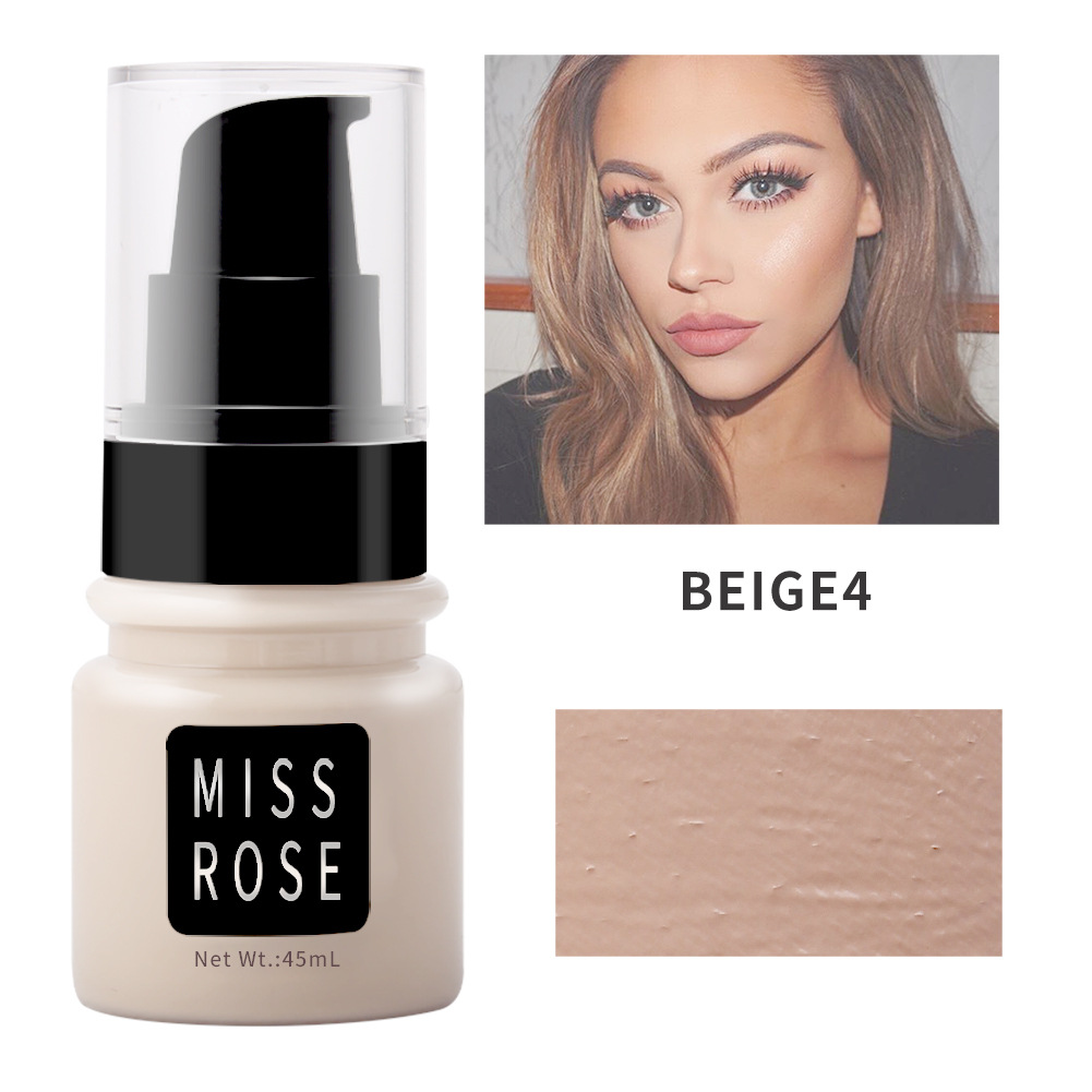 Buy Miss Rose Concealer Liquid Foundation Matte Oil Control Isolation Foundation Cream Moisturizing Sweat Proof And Lasting 45 - Ml in Pakistan