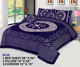 5Pc Orbit Style Velvet Jacquard Bedsheet | Home Decor |Bedsheets & Bedding | Brand New