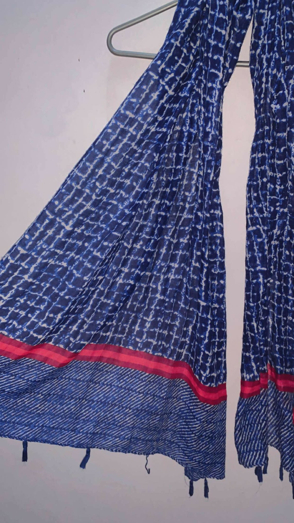 Printed Blue Staller/ Scarf | Women Accessories | Standard | Preloved