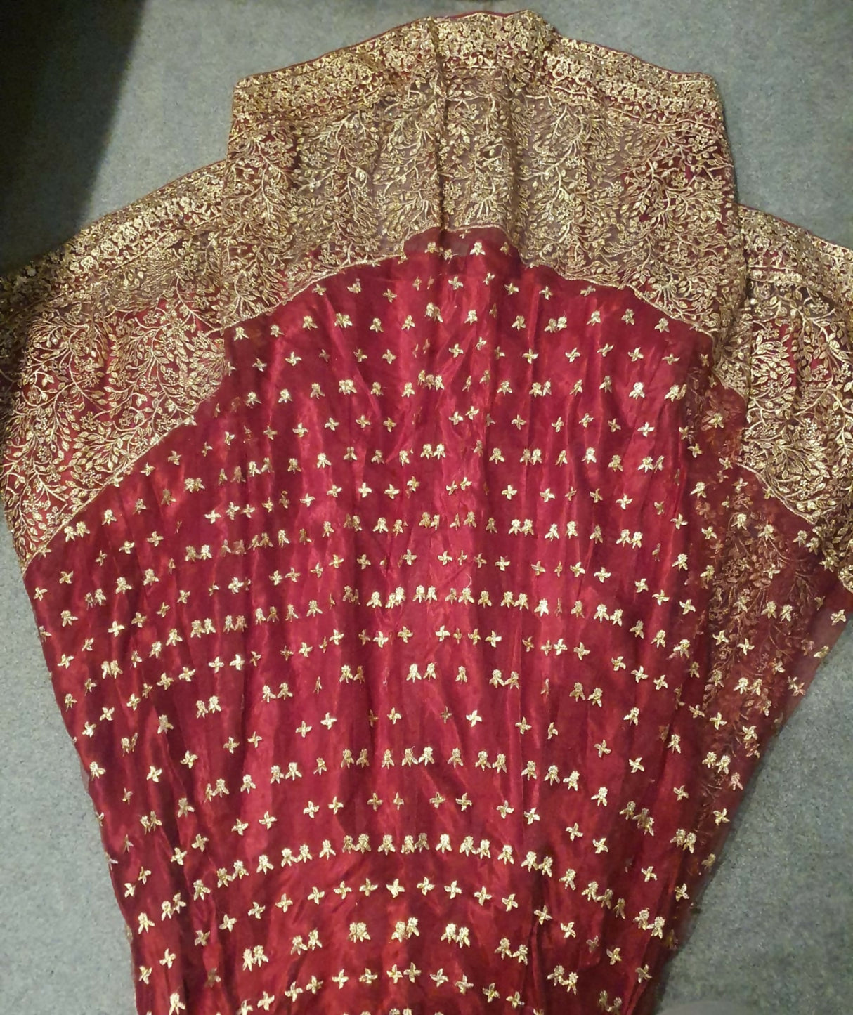 Maroon Bridal Baraat Lehnga | Women Bridals| Medium to Large | Worn Once