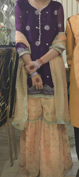 Gharara Suit | Women Locally Made Formals | Medium | Worn Once