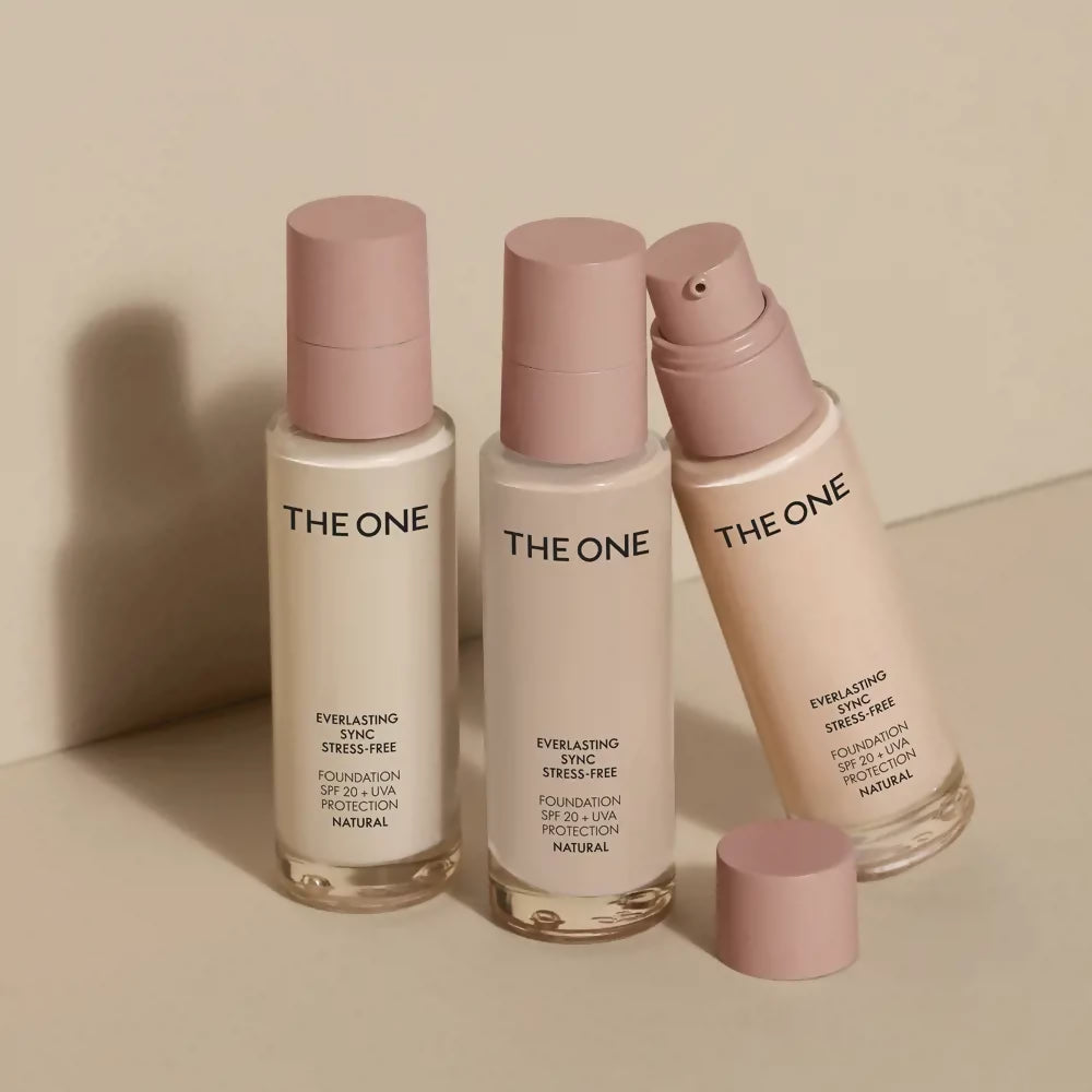 Oriflame | The ONE Everlasting Sync Stress-Free Foundation SPF 20 + UVA protection Natural | Women Beauty Skincare | Face | Brand New