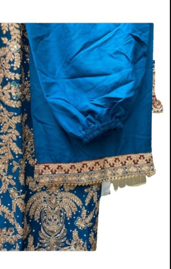 Haseen Official Three Piece Formal Fancy Dress | Women Branded Kurta | Small |Worn Once