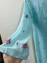 Saleem Fabrics | Women Branded Formals| Blue | Medium | Preloved